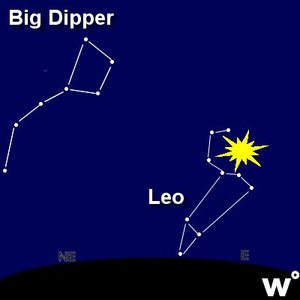 Look near the constellation LEO to the east.