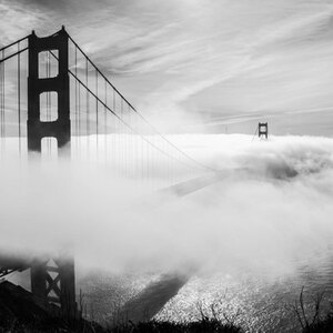 advection fog golden gate bridge