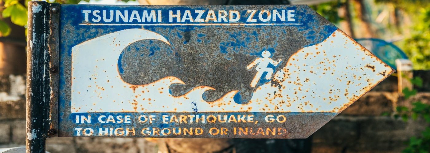 tsunami hazard sign