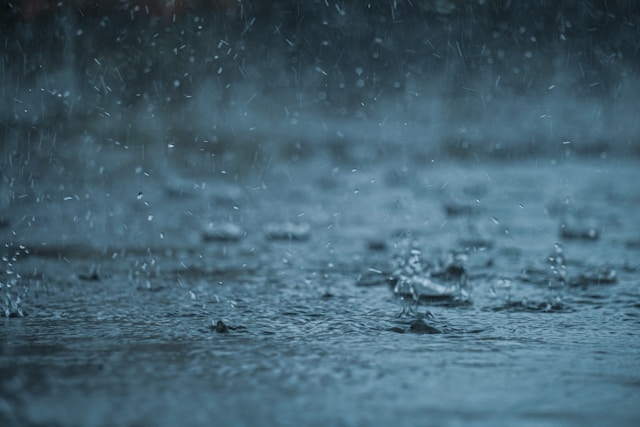 rain splash water